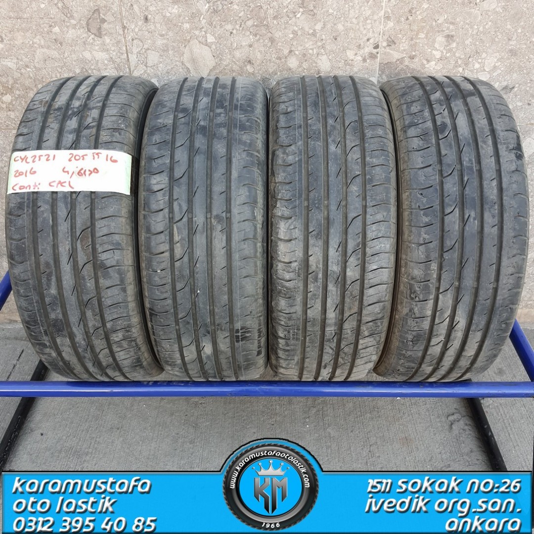205 55 R 16 CONTINENTAL CPC2 91H * 2016 * 4 ADET * CYL2521