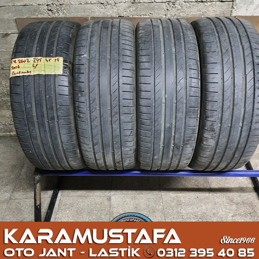 245 45 R 19 CONTINENTAL * 98W * 2016 *  4 ADET * CYL2602