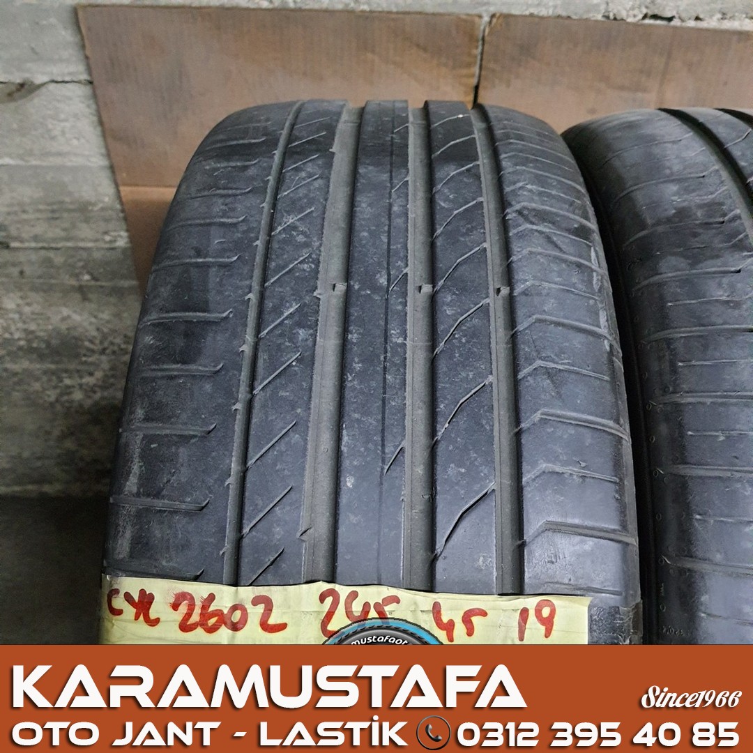 245 45 R 19 CONTINENTAL * 98W * 2016 *  4 ADET * CYL2602