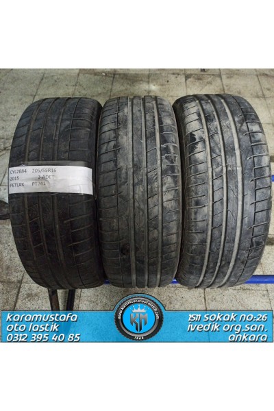 205 55 R 16 PETLAS PT741 * 2015 * 3 ADET * CYL2684
