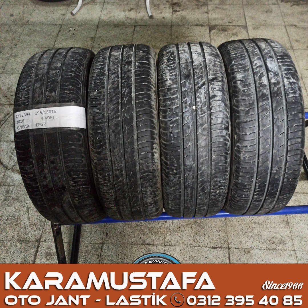 195 55 R 16 GOODYEAR EGP * 2018 * 4 ADET * CYL2694