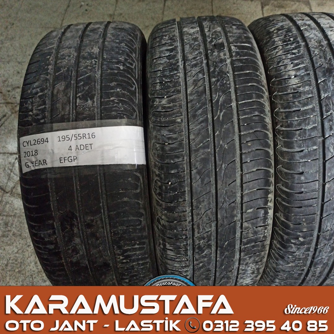 195 55 R 16 GOODYEAR EGP * 2018 * 4 ADET * CYL2694