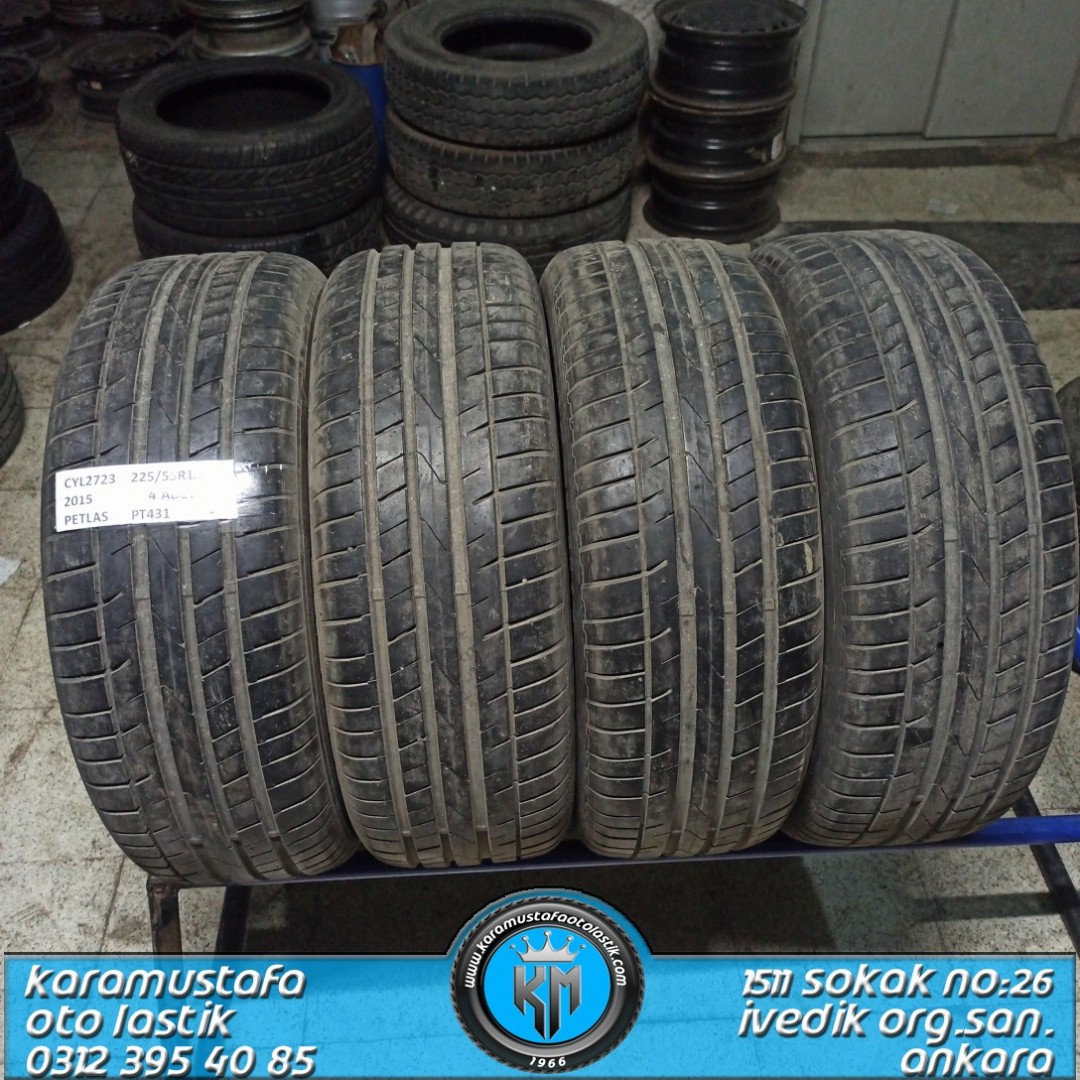 225 55 R 18 PETLAS PT431 * 2015 * 4 ADET * CYL2723