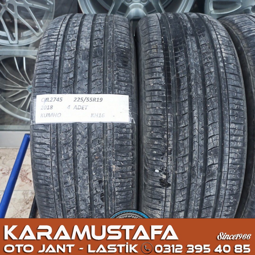 225 55 R 19 KUMHO * 99V * 2018 * 4 ADET * CYL2745