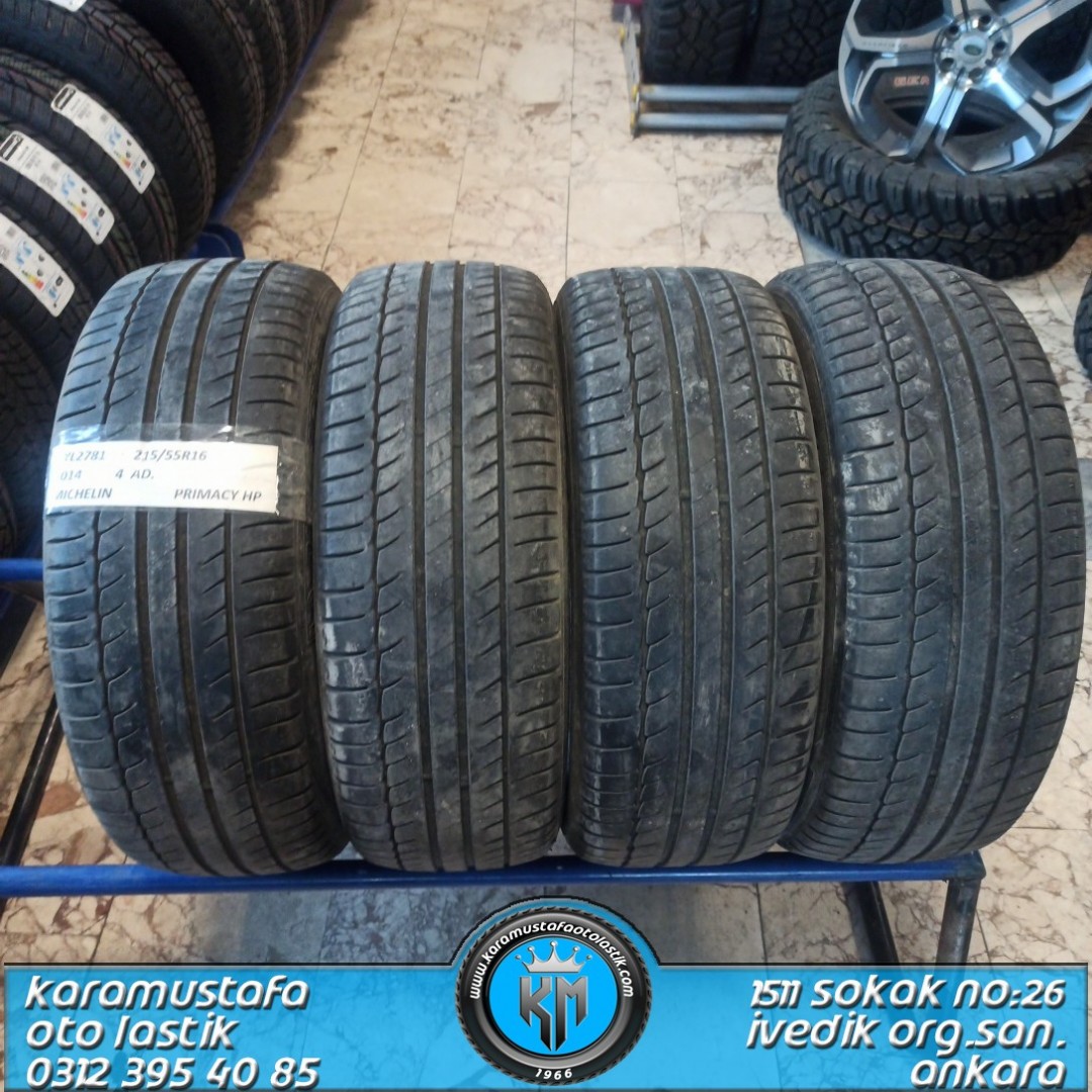 215 55 R 16 MICHELIN PRIMACY HP 93H * 2014 * 4 ADET * CYL2781