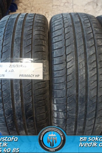 215 55 R 16 MICHELIN PRIMACY HP 93H * 2014 * 4 ADET * CYL2781 **