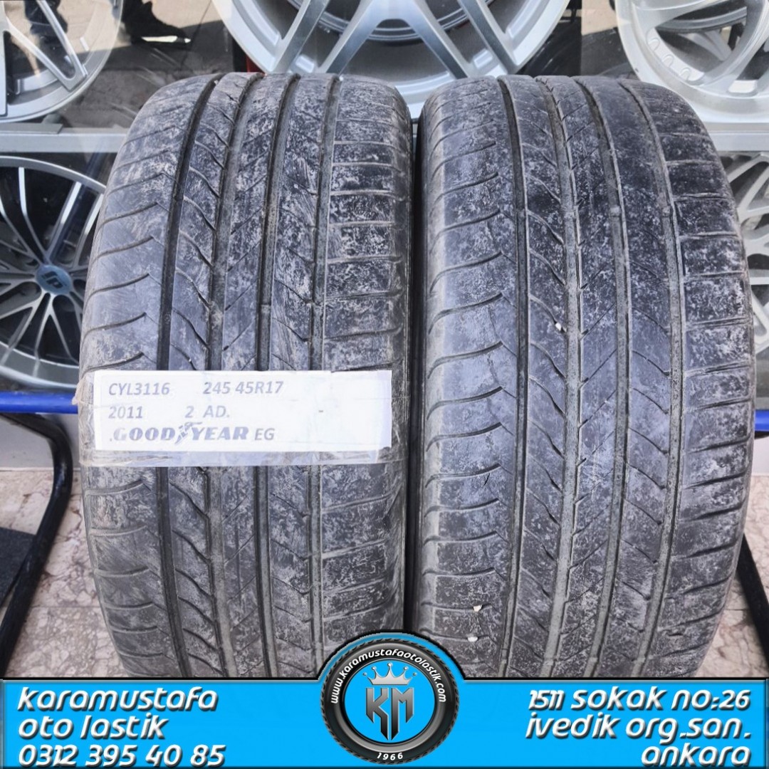 245 45 R 17 GOODYEAR EG 95W * 2011 * 2 ADET * CYL3116