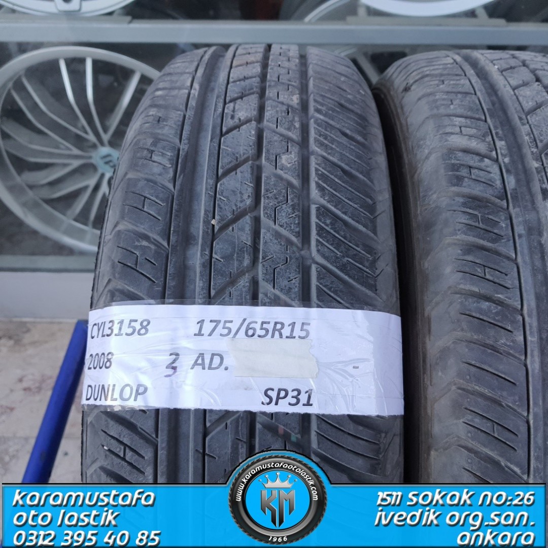 175 65 R 15 DUNLOP SP31 94T * 2008 * 3 ADET * CYL3158