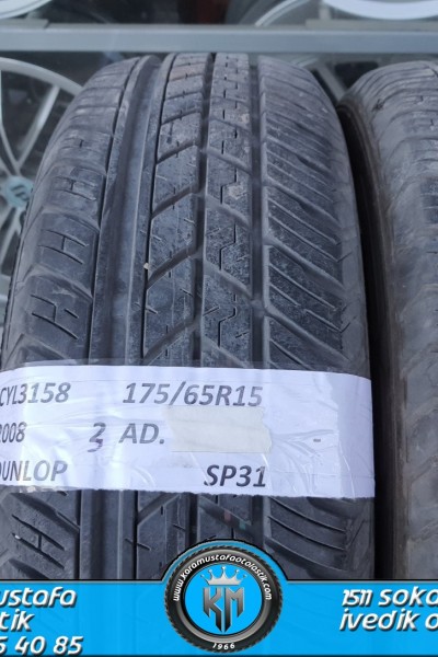 175 65 R 15 DUNLOP SP31 94T * 2008 * 3 ADET * CYL3158 **