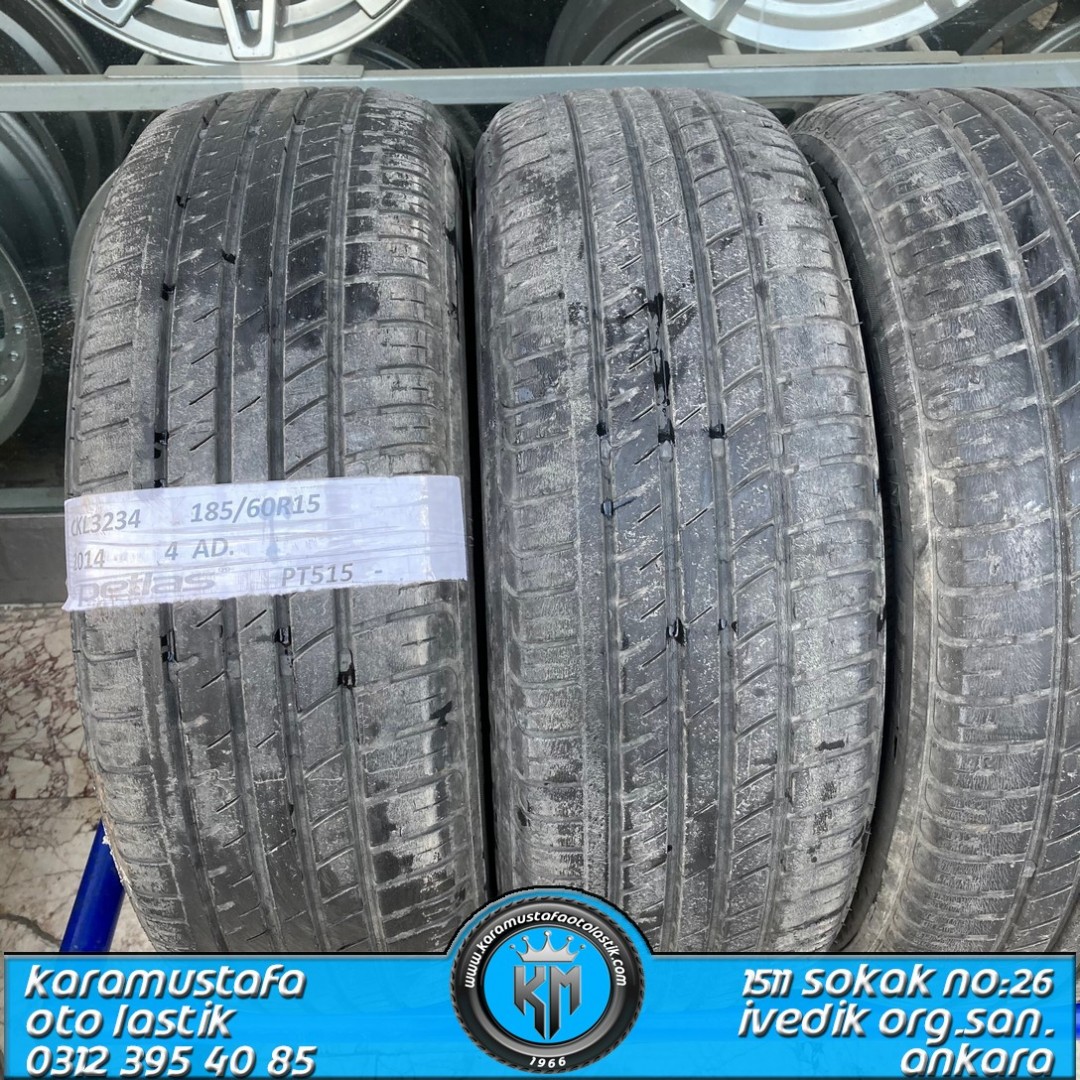 185 60 R 15 PETLAS PT515 84H * 2014 * 4 ADET * CYL3234
