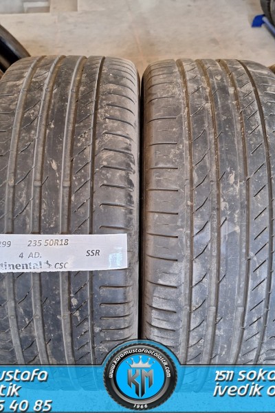 235 50 R 18 CONTINENTAL CSC SSR 97Y * 2015 * 4 ADET * CYL3299 **