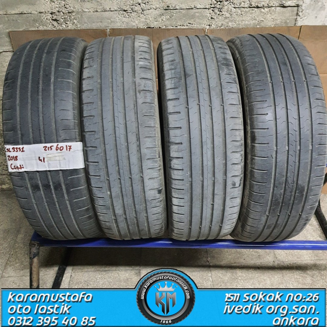215 60 R 17 CONTINENTAL CEC5 96H * 2018 * 4 ADET * CYL3351
