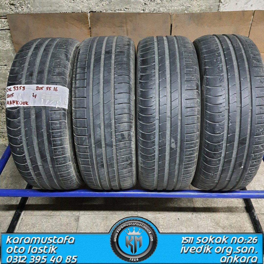 205 55 R 16 HANKOOK 91H * 2015 * 4 ADET * CYL3353