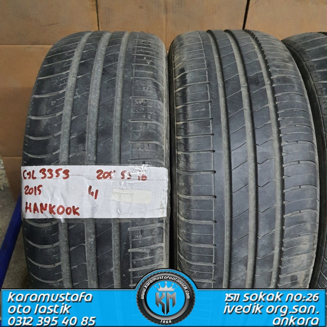 205 55 R 16 HANKOOK 91H * 2015 * 4 ADET * CYL3353