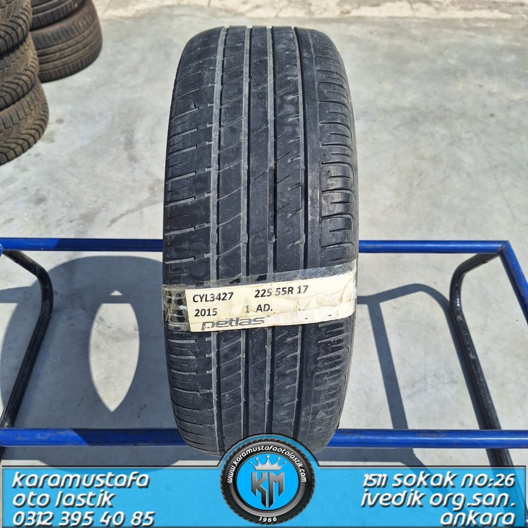 225 55 R 17 PETLAS * 2015 * 1 ADET * CYL3427
