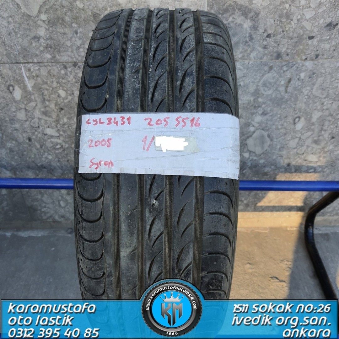 205 55 R 16 SYRON * 2005 * 1 ADET * CYL3431