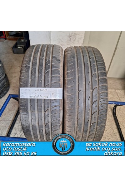 215 55 R 18 CONTINENTAL CPC2 99V * 2015 * 2 ADET * CYL3449