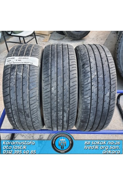 225 60 R 15 MICHELIN PILOT 96V * 2009 * 3 ADET *  CYL3498
