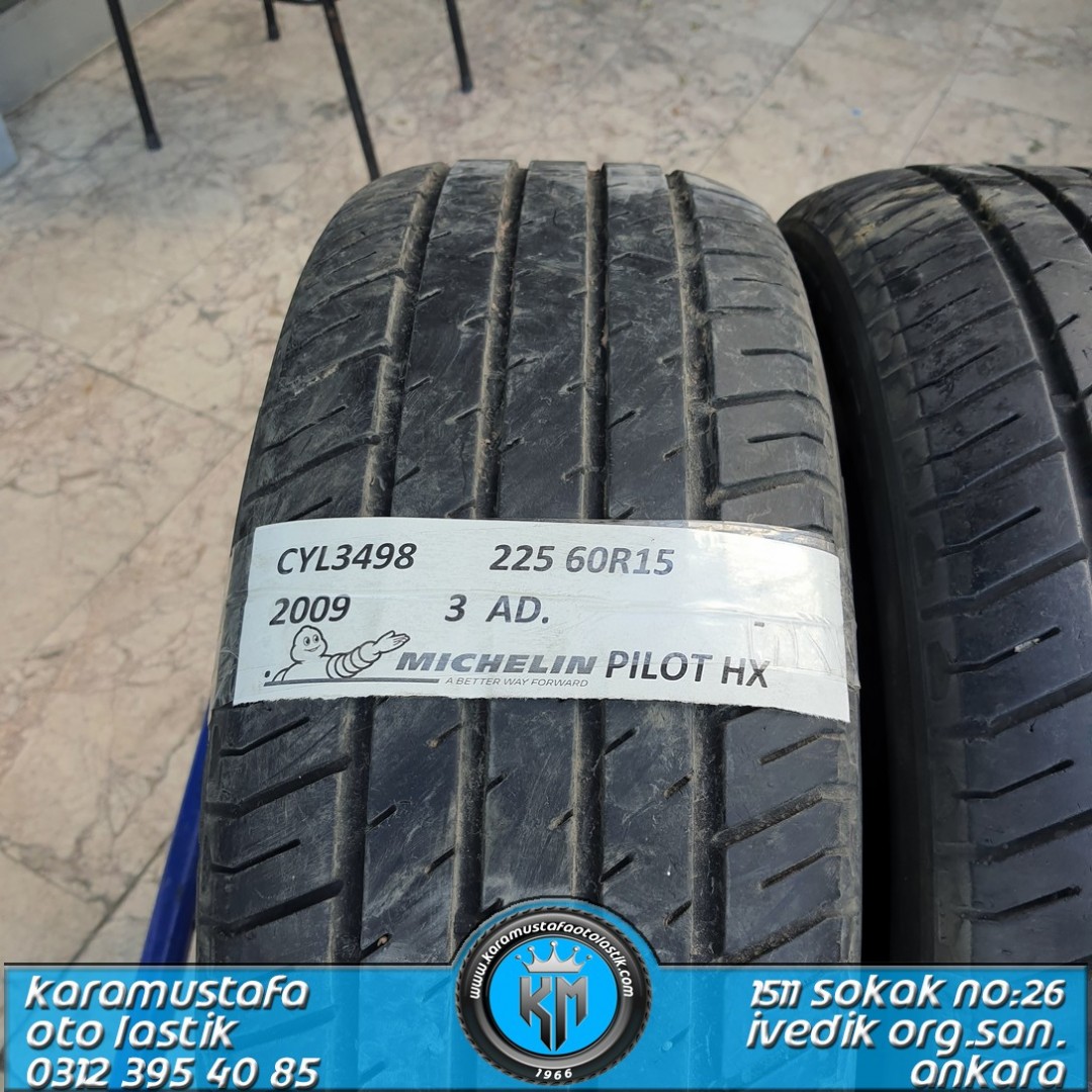 225 60 R 15 MICHELIN PILOT 96V * 2009 * 3 ADET *  CYL3498