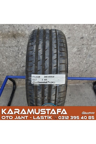 245 45 R 19 CONTINENTAL * 98W * 2017 * 1 ADET * CYL3519