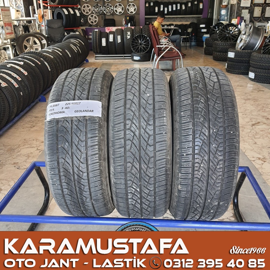 225 55 R 17  YOKOHOMA GEOLANDER * 2015 * 1 ADET * CYL3587 **