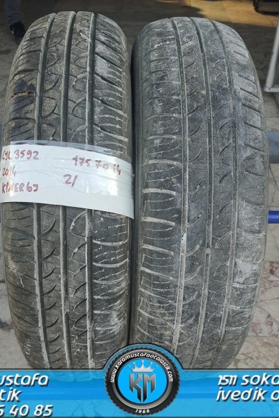 175 70 R 14 KINERGY SK70 84T * 2014 * 2 ADET * CYL3592 **