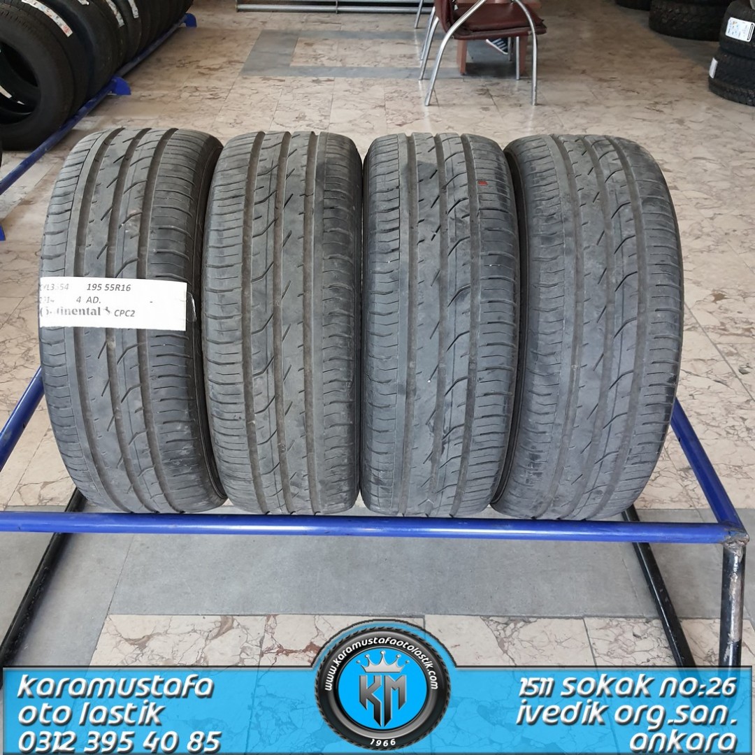195 55 R 16 CONTINENTAL CPC2 87V * 2014 * 4 ADET * CYL3654