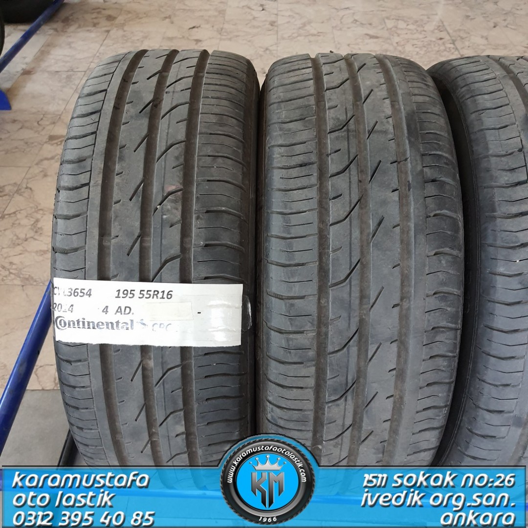 195 55 R 16 CONTINENTAL CPC2 87V * 2014 * 4 ADET * CYL3654