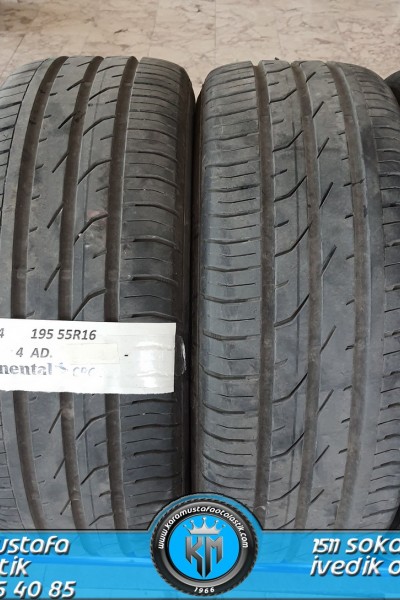 195 55 R 16 CONTINENTAL CPC2 87V * 2014 * 4 ADET * CYL3654 **