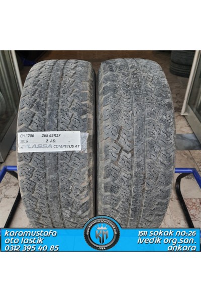 265 65 R 17 LASSA COMPETUS AT 112T * 2016 * 2 ADET * CYL3706