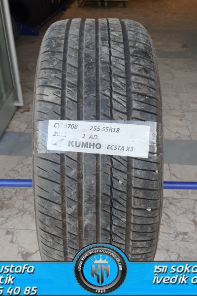 255 55 R 18 KUMHO ECSTA X3 * 2011 * 1 ADET * CYL3708 **
