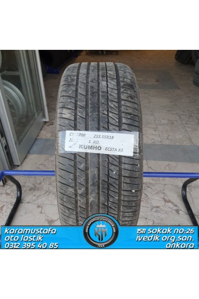 255 55 R 18 KUMHO ECSTA X3 * 2011 * 1 ADET * CYL3708 **