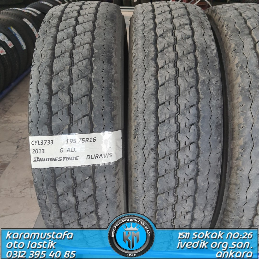195 75 R 16 BRIDGESTONE DURAVIS * 2013 * 6 ADET * CYL3733
