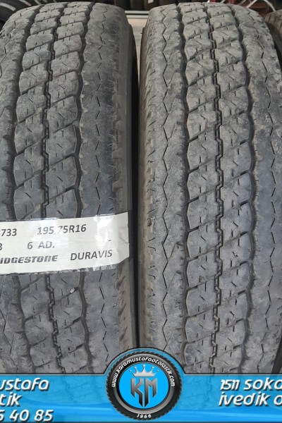 195 75 R 16 BRIDGESTONE DURAVIS * 2013 * 6 ADET * CYL3733 **