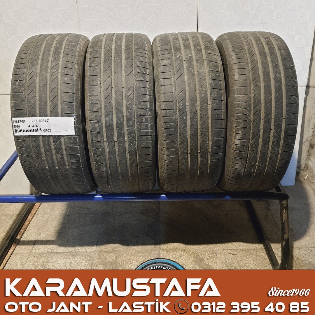 235 50 R 17 CONTINENTAL CPC5 * 2016 * 4 ADET * CYL3743