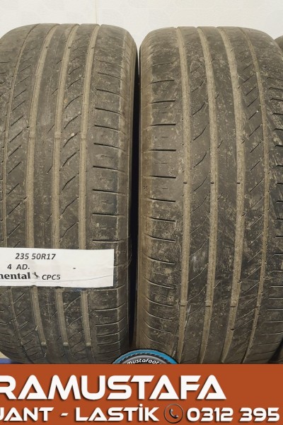 235 50 R 17 CONTINENTAL CPC5 * 2016 * 4 ADET * CYL3743