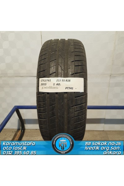 215 55 R 16 PETLAS PT741 * 2015 * 1 ADET * CYL3761 **