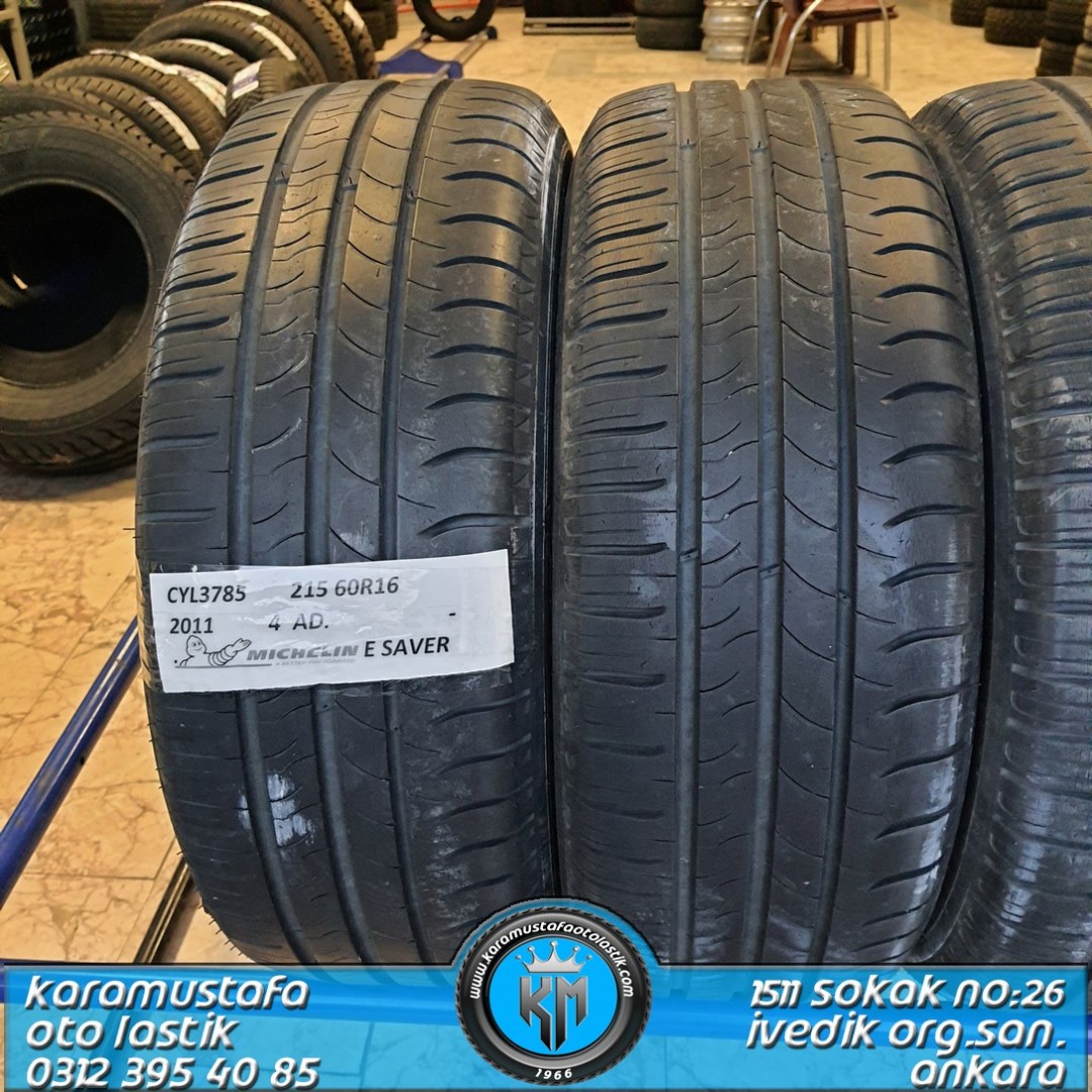 215 60 R 16 MICHELIN ENERGY SAVER 93H * 2011 * 4 ADET * CYL3785