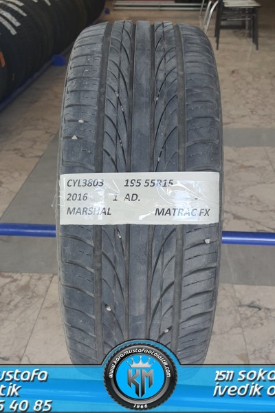 195 55 R 15 MARSHALL MATRSC FX * 2016 * 1 ADET * CYL3803 **