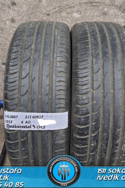 215 60 R 17 CONTINENTAL CPC2 * 2013 * 4 ADET * CYL3867 **