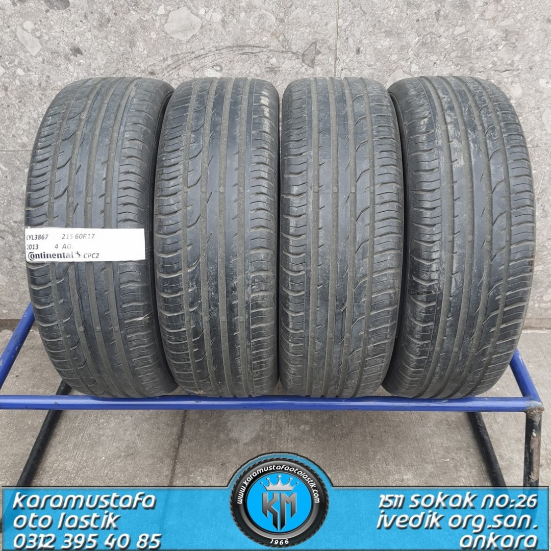 215 60 R 17 CONTINENTAL CPC2 * 2013 * 4 ADET * CYL3867