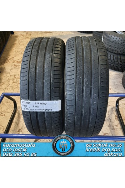 215 55 R 17 MICHELIN PRIMACY3 94W * 2019 * 2 ADET * CYL3905 **