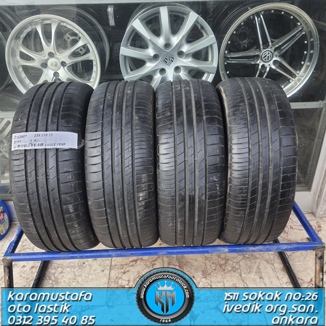 225 55 R 17 GOODYEAR EG PERF 101V * 2017 * 4 ADET * CYL3927