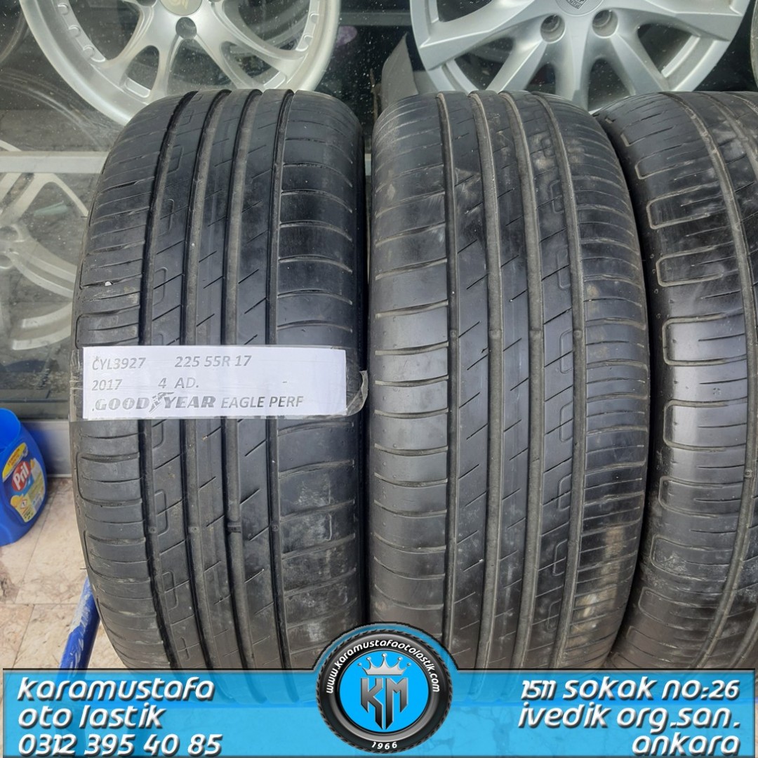 225 55 R 17 GOODYEAR EG PERF 101V * 2017 * 4 ADET * CYL3927
