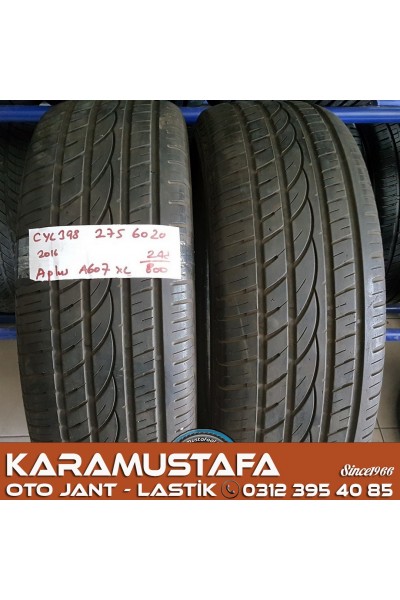 275 60 R 20 APLUS A607 XL * 119Y * 2016 * 2 ADET * CYL398