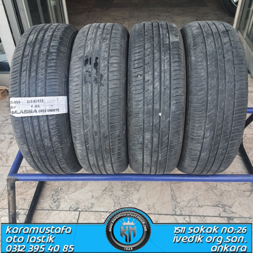 195 65 R 15 LASSA GREENWAYS 91H * 2019 * 4 ADET * CYL4019