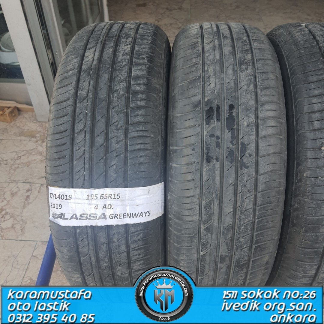 195 65 R 15 LASSA GREENWAYS 91H * 2019 * 4 ADET * CYL4019
