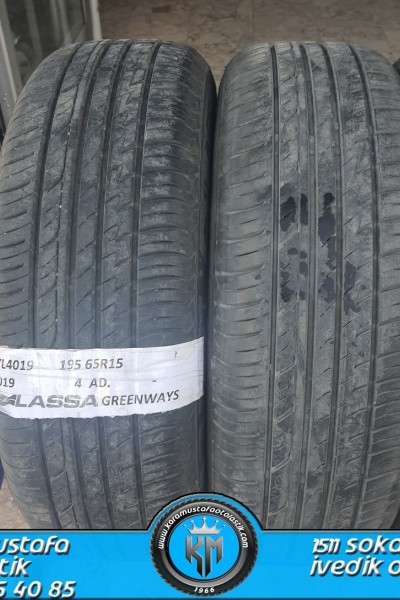 195 65 R 15 LASSA GREENWAYS 91H * 2019 * 4 ADET * CYL4019 **