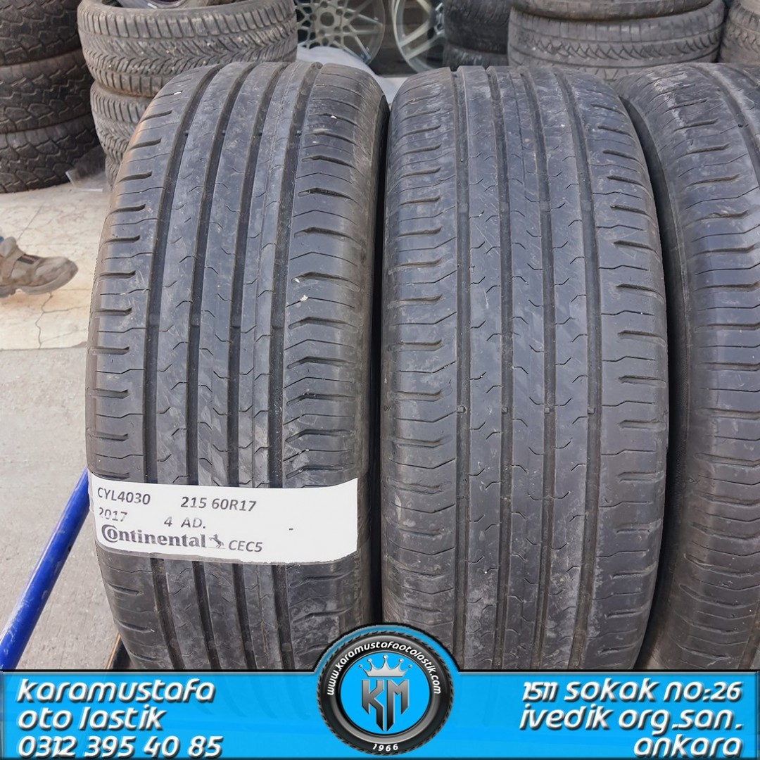 215 60 R 17 CONTINENTAL CEC5 96H * 2017 * 4 ADET * CYL4030