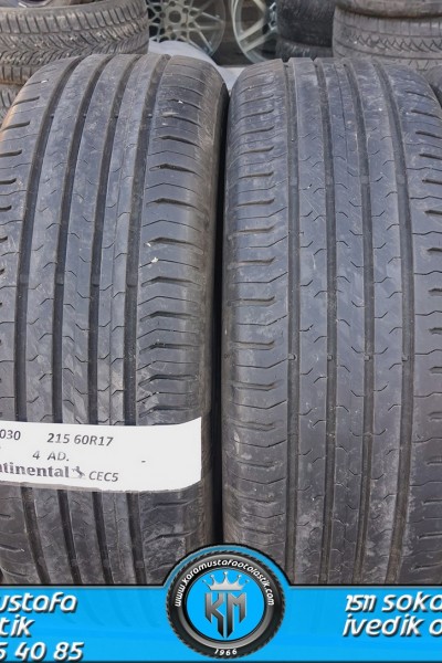 215 60 R 17 CONTINENTAL CEC5 96H * 2017 * 4 ADET * CYL4030